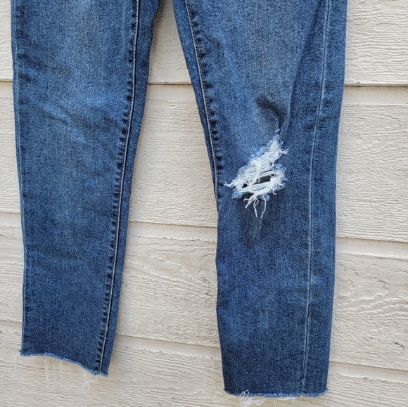 Levi's wedgie straight women's jeans size 25 color blue used excellent Condition - Picture 5 of 11